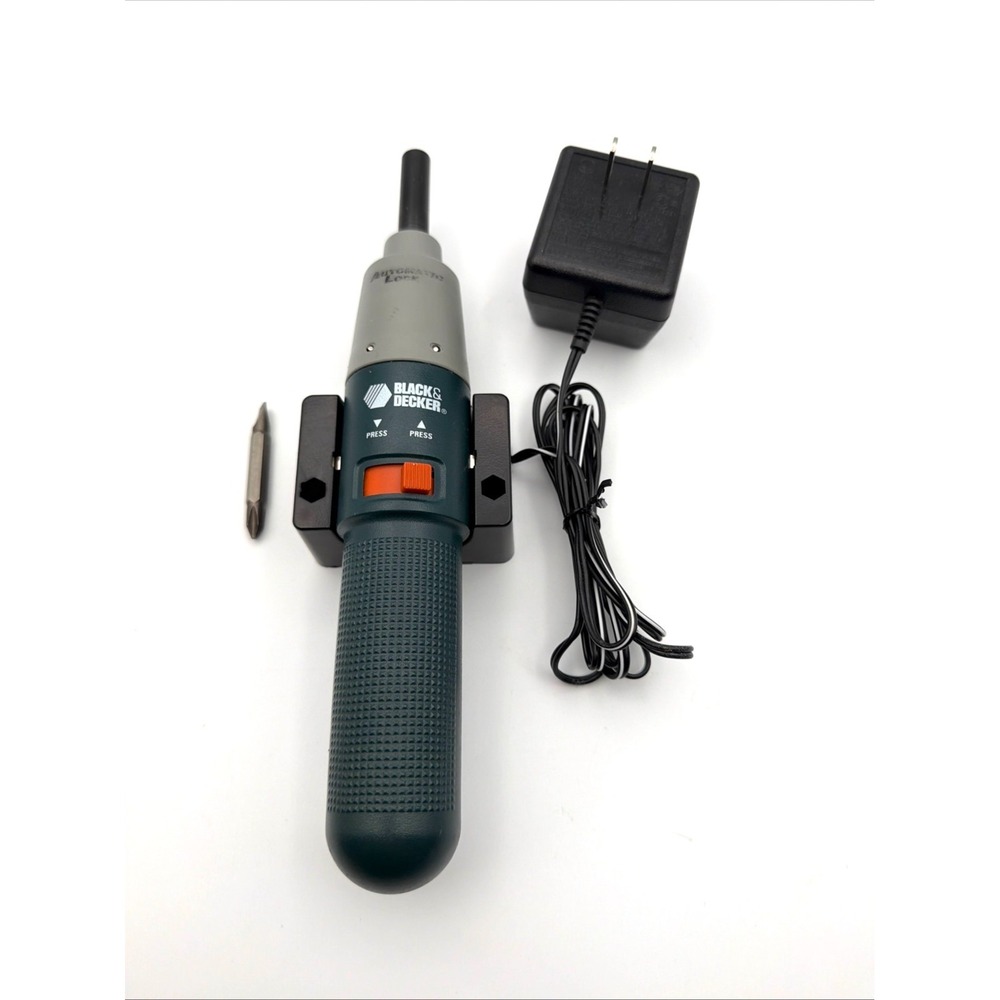 Black & Decker 2.4v Cordless Screwdriver 9072 Charger + Drive Tip